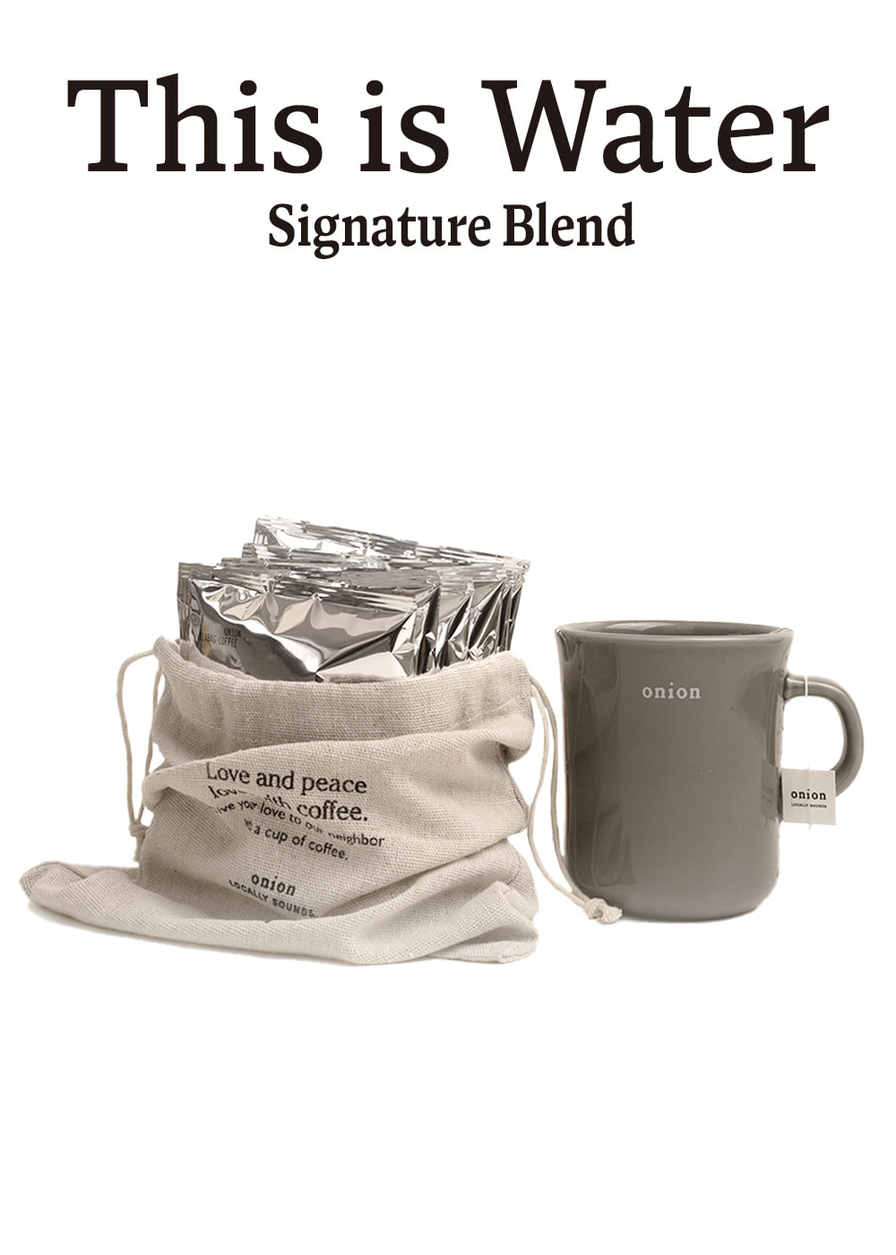 Cafe Onion Signature Blend &#039;This is water&#039; Teabag (9ea)카페 어니언 시그니처 티백커피 (디스이즈워터) x 9